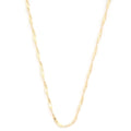 Flat Snake Link Twisted Metal Necklace